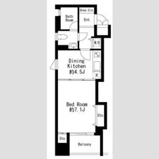 プライムアーバン日本橋茅場町【2階】の間取り