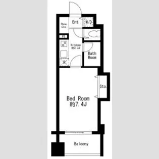 プライムアーバン日本橋茅場町【4階】の間取り