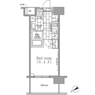 パークハビオ目黒リバーサイド【2階】の間取り