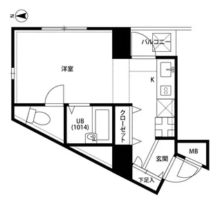プレール南馬込【6階】の間取り