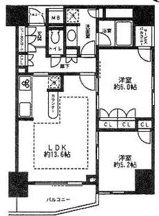 LASANTE五反田【3階】の間取り