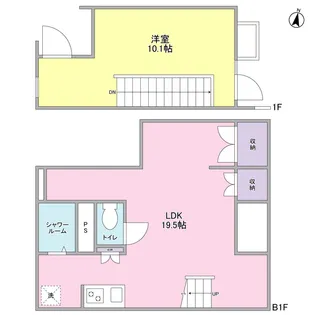 ル・トラン代々木公園【1階】の間取り