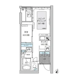 ガーデニエール砧ウエスト【437号室】の間取り