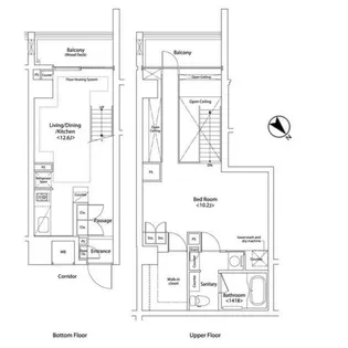 BPRレジデンス渋谷【12階】の間取り