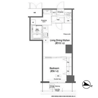 グランハイツ高田馬場【9階】の間取り