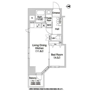 コンフォリア浅草橋DEUX【2階】の間取り