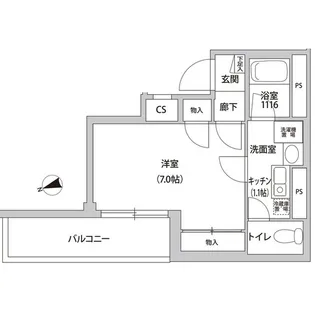 コンフォート東麻布【5階】の間取り