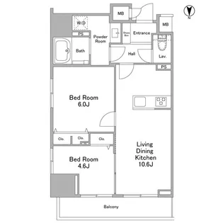 リバーレ浅草ウエスト【13階】の間取り