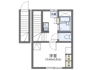 レオパレスサニーコート【2階】の間取り