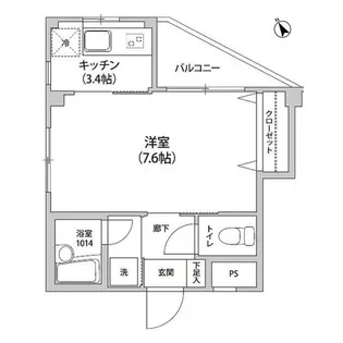 アルモニカ伊勢【3階】の間取り