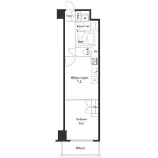 プライマル小石川【2階】の間取り
