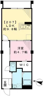ルポリテ【207号室号室】の間取り