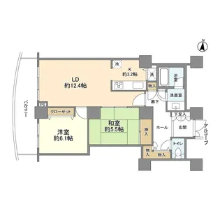 ザ・ガーデンタワーズ・サンライズタワー【22階】の間取り