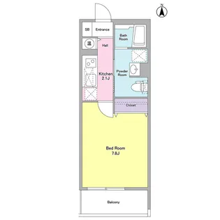 ベルク経堂壱番館【3階】の間取り