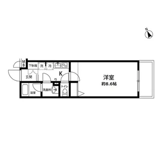 プレール・ドゥーク馬込【2階】の間取り