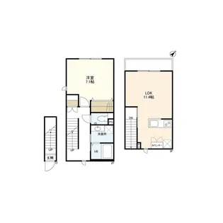 ウェルスクエア三軒茶屋【2階】の間取り