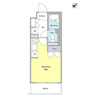NTPRレジデンス大井町【411号室】の間取り