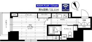 グランドコンシェルジュ六本木【16階】の間取り