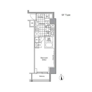パークハビオ門前仲町【7階】の間取り