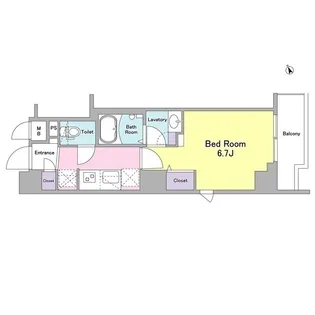 コヌ ブリーズ蒲田【4階】の間取り