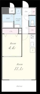 グリシーヌ【4階】の間取り