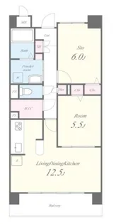 グリシーヌ【3階】の間取り