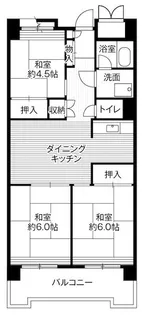 ビレッジハウス品川八潮タワー1号棟【8階】の間取り