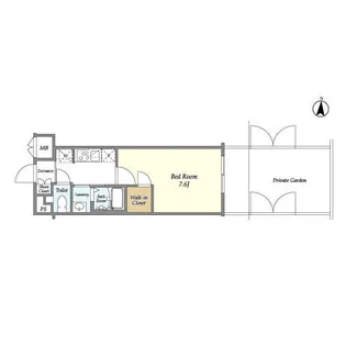 ラティエラ都立大学【1階】の間取り