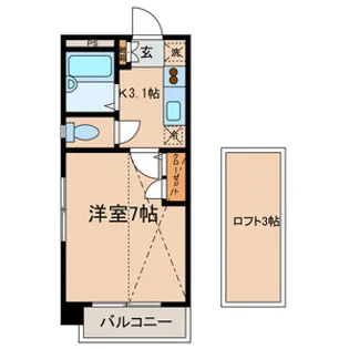コニファーガーデン北烏山【2階】の間取り
