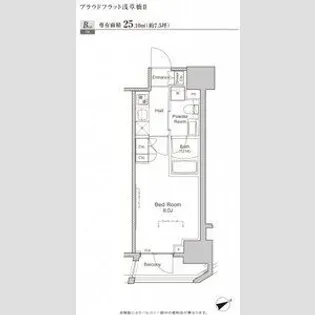 プラウドフラット浅草橋Ⅱ【12階】の間取り