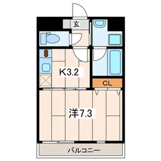 グレイス多摩川壱番館【2階】の間取り