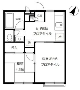 サニーヒル・ヒバリI【2階】の間取り