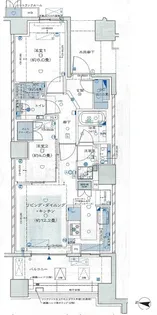 ザ・パークハウス東陽町翠賓閣【2階】の間取り