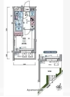 リヴシティ恵比寿【1階】の間取り