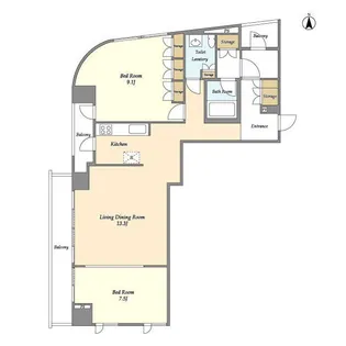 カーザエルミタッジオ【6階】の間取り