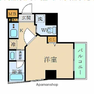 XEBEC門前仲町【4階】の間取り