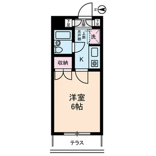 ソワレ池上【1階】の間取り