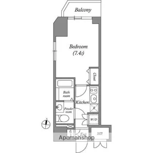 ヒューマンハイム亀戸II【10階】の間取り