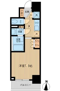 HF上野入谷レジデンス【3階】の間取り