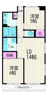 御殿山ハイツ【4階】の間取り