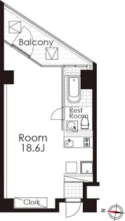 カスタリア広尾【6階】の間取り