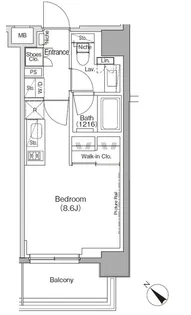 ザ・パークハビオ月島フロント【3階】の間取り