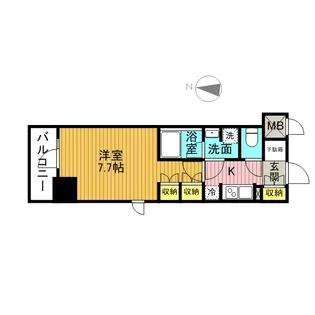 ラティエラ大島【6階】の間取り