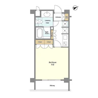 オーキッドレジデンス神楽坂【1階】の間取り