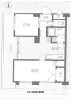 コンチネンタルハイツ御殿山【3階】の間取り