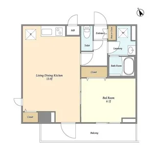 弘進ビル【4階】の間取り