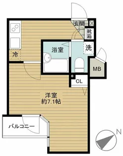 ガラ・シティ五反田【9階】の間取り