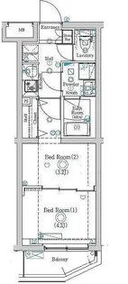 東京都大田区下丸子2丁目【マンション】の間取り