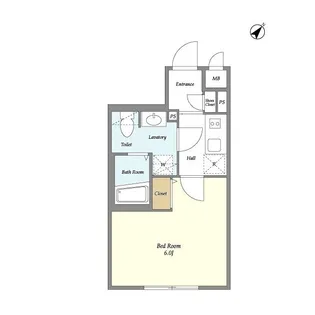 ウェルスクエアイズム武蔵小山SOUTH【4階】の間取り