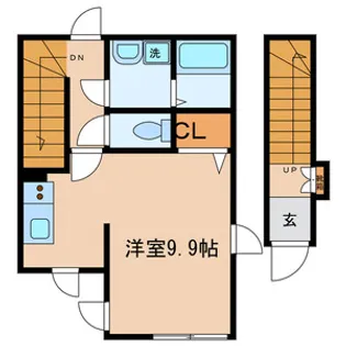 1Kの間取り画像